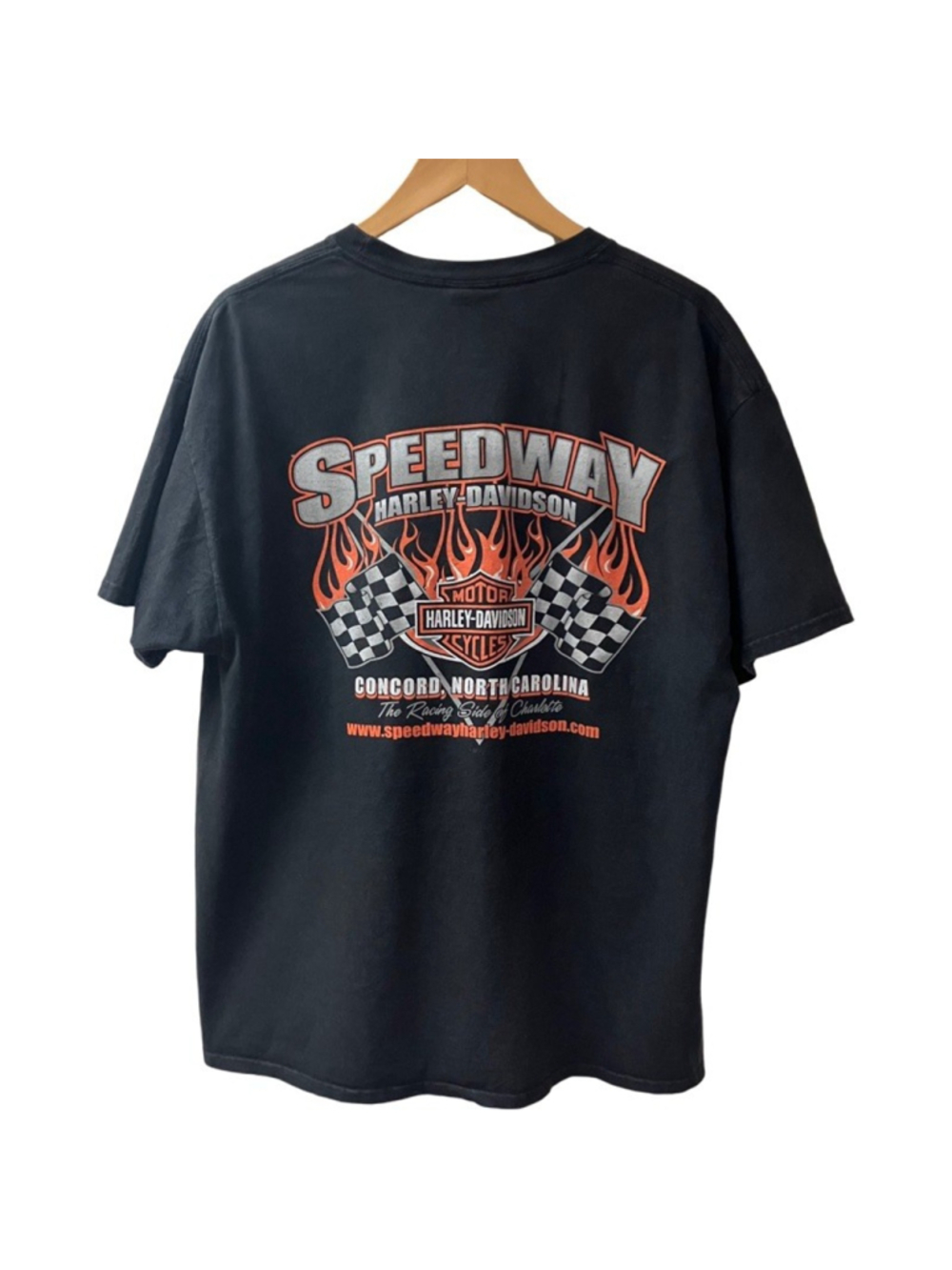 2013 Harley Davidson Motorcycles T-shirt X-LARGE Black Concord NC Speedway